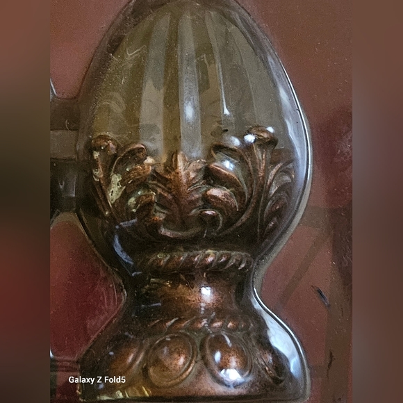 Accolade Designer Collection Delphine Finial Sienna Glaze Curtain Hold Back NIP - Picture 4 of 5